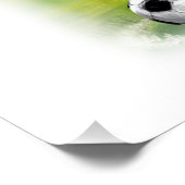 Patriottische Oom Sam die Voetbal speelt op een Perfect Poster (Hoek)