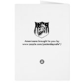  patriottische oom Sam en Amerikaanse vlag (Achterkant)