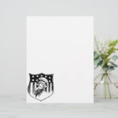  patriottische oom Sam en Amerikaanse vlag (Staand voorkant)