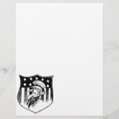 patriottische oom Sam en Amerikaanse vlag Flyer (Achterkant)