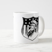patriottische oom Sam en Amerikaanse vlag Grote Koffiekop (Voorkant rechts)