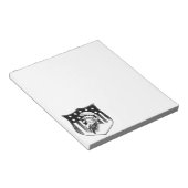 patriottische oom Sam en Amerikaanse vlag Notitieblok (Schuin)