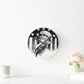  patriottische oom Sam en Amerikaanse vlag Ronde Klok (Huis)