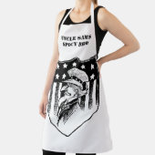 patriottische oom Sam en Amerikaanse vlag Schort (Insitu)