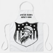 patriottische oom Sam en Amerikaanse vlag Schort (Voorkant)