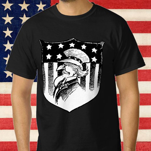  patriottische oom Sam en Amerikaanse vlag T-shirt