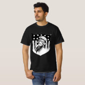  patriottische oom Sam en Amerikaanse vlag T-shirt (Voorkant volledig)