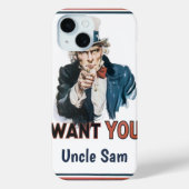  patriottische oom Sam ik wil jou Case-Mate iPhone Case (Achterkant)