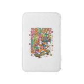 Patriottische oom Sam Kat Retro Typografie T-Shirt Badmat (Voorkant Verticaal)
