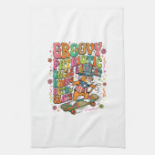 Patriottische Oom Sam Kat Retro Typografie T-Shirt Theedoek (Verticaal)