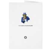 Patriottische oom Sam met Star-Pet en -Pistool (Achterkant)