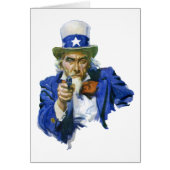 Patriottische oom Sam met Star-Pet en -Pistool (Voorkant)