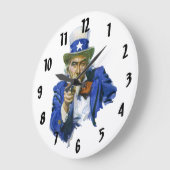  Patriottische oom Sam met Star-Pet en -Pistool Grote Klok (Hoek)