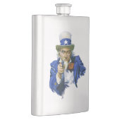  Patriottische oom Sam met Star-Pet en -Pistool Heupfles (Rechts)