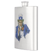  Patriottische oom Sam met Star-Pet en -Pistool Heupfles (Links)