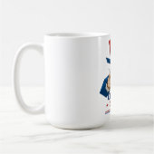 Patriottische Oom Sam Papier Kunst - USA Oom Sam D Koffiemok (Links)