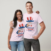 Patriottische Oom Sam Papier Kunst - USA Oom Sam D T-shirt (Unisex)