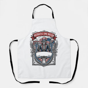 Patriottische Oom Sam Skelet Donkere Patriot Skele Schort