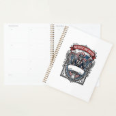 Patriottische Oom Sam Skelet Donkere Patriottische Planner (Display)