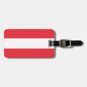 Patriottische Oostenrijkse vlag Bagagelabel (Voorkant horizontaal)