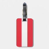 Patriottische Oostenrijkse vlag Bagagelabel (Achterkant verticaal)