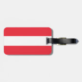 Patriottische Oostenrijkse vlag Bagagelabel (Achterkant horizontaal)