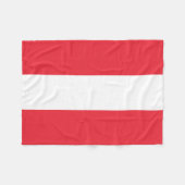 Patriottische Oostenrijkse vlag Fleece Deken (Voorkant (Horizontaal))