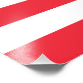 Patriottische Oostenrijkse vlag Foto Afdruk (Hoek)