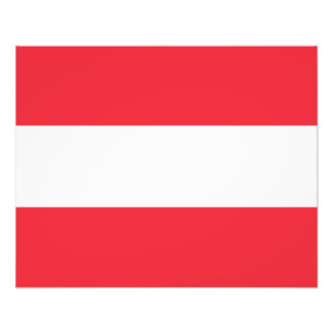 Patriottische Oostenrijkse vlag Foto Afdruk