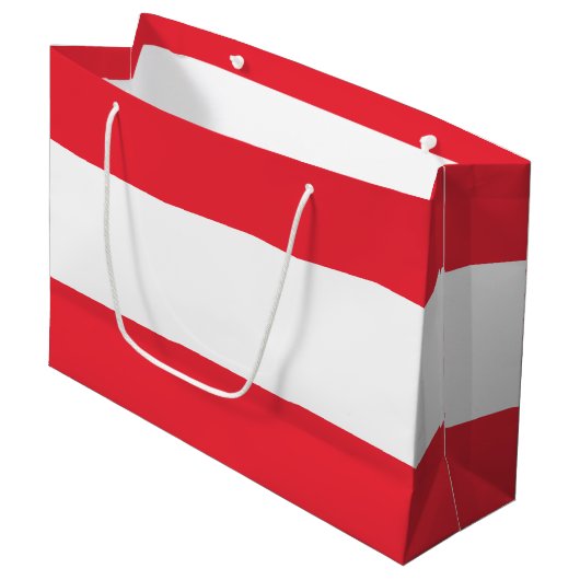 Patriottische Oostenrijkse vlag Groot Cadeauzakje (Voorkant Gekanteld)