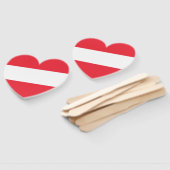 Patriottische Oostenrijkse vlag Handwaaier (Niet-gemonteerd)