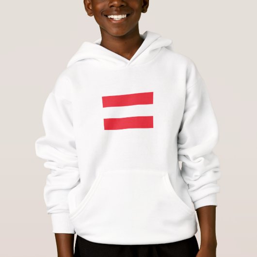 Patriottische Oostenrijkse vlag Hoodie (Voorkant)