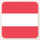 Patriottische Oostenrijkse vlag Kartonnen Onderzetters (Voorkant)