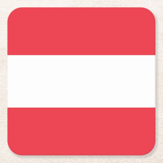 Patriottische Oostenrijkse vlag Kartonnen Onderzetters (Voorkant)