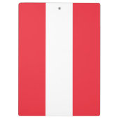 Patriottische Oostenrijkse vlag Klembord (Achterkant)