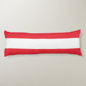 Patriottische Oostenrijkse vlag Lichaamskussen (Achterkant)