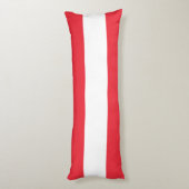 Patriottische Oostenrijkse vlag Lichaamskussen (Achterkant (Verticaal))