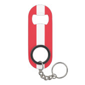 Patriottische Oostenrijkse vlag Mini Flessenopener (Achterkant)