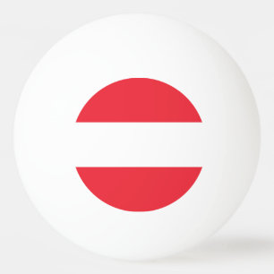 Patriottische Oostenrijkse vlag Pingpongbal