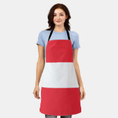 Patriottische Oostenrijkse vlag Schort (Gedragen)