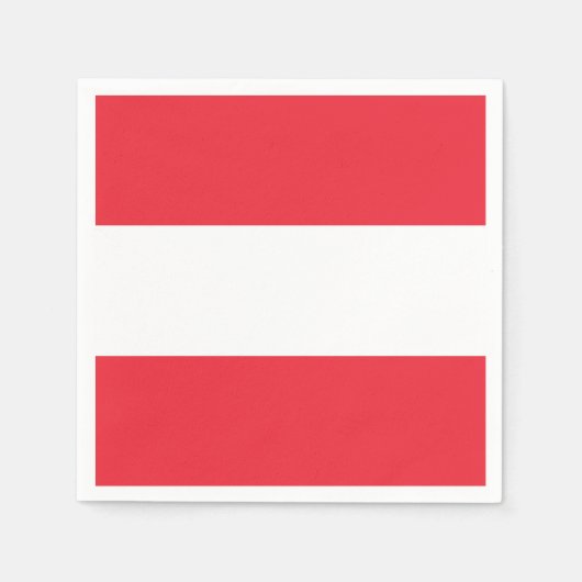 Patriottische Oostenrijkse vlag Servet (Voorkant)