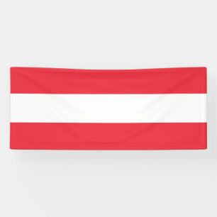 Patriottische Oostenrijkse vlag Spandoek