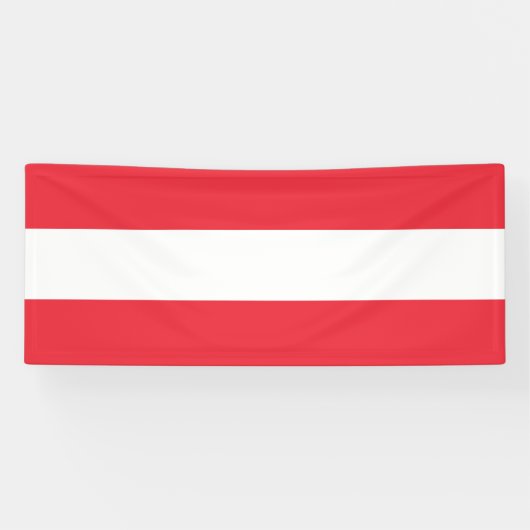Patriottische Oostenrijkse vlag Spandoek (Horizontaal)