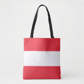 Patriottische Oostenrijkse vlag Tote Bag (Voorkant)