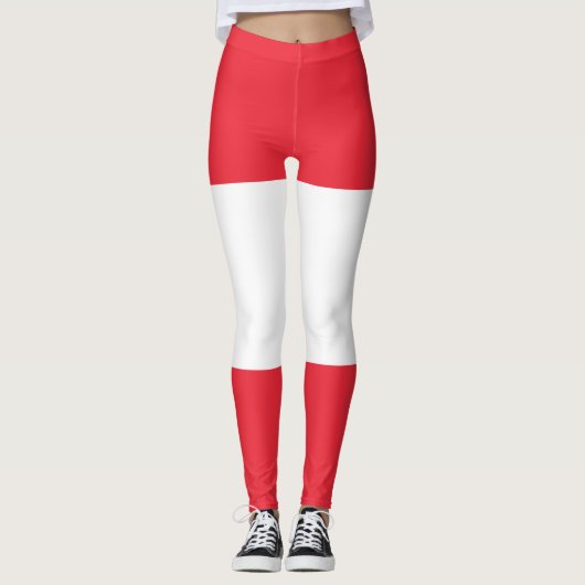 Patriottische Oostenrijkse vlaggenLeggings Leggings (Voorkant)