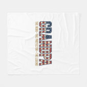 Patriottische Opa Held Beschermer Legende Vector O Fleece Deken (Voorkant (Horizontaal))