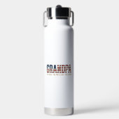 Patriottische Opa Held Beschermer Legende Vector O Waterfles (Voorkant)