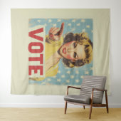 Patriottische Oproep tot Actie: Stem! Wandkleed (In Situ (horizontaal))