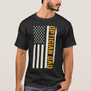 Patriottische optometrist optometriekooftalmoloog  t-shirt