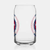 Patriottische Oregon Typography Drinkware Set Blikvorm Glas (Rechts)